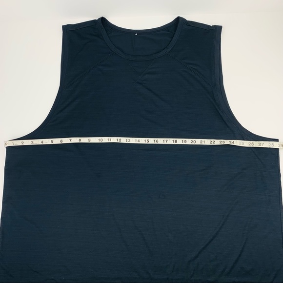 Fabletics Muscle Tank Vertical Logo Back Neck Lightweight Black - Picture 9 of 11